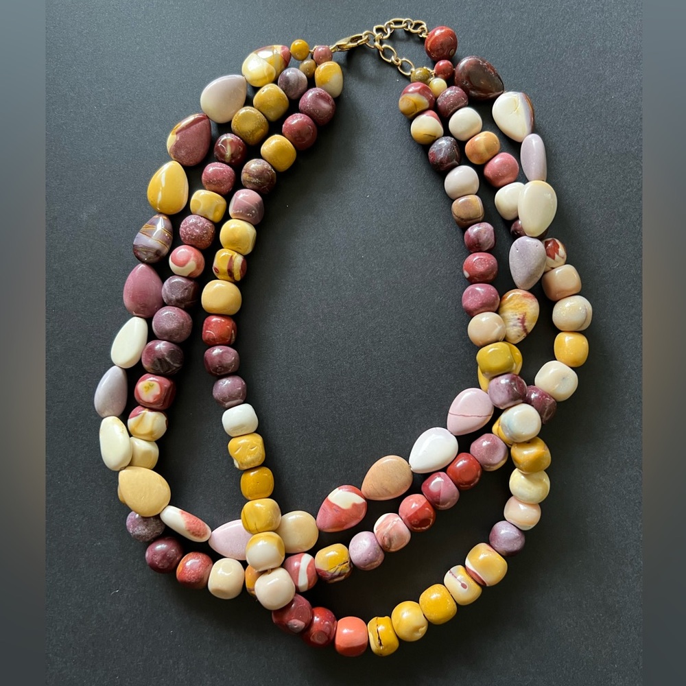 Layered stone necklace